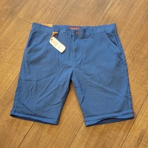 WestAce flex shorts stretch Chino royal blue 3 pockets size 36 New with Tags…